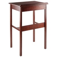 Winsome Ronald High Desk, Walnut, 27.95X21.73X41.89