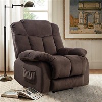 Canmov Power Lift Electric Recliner Chair For Elderly- Heavy Duty And Safety Motion Reclining Mechanism-Antiskid Fabric Sofa For Living Room, Chocolate