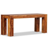 Vidaxl Bench Solid Sheesham Wood 43.3X13.8X17.7