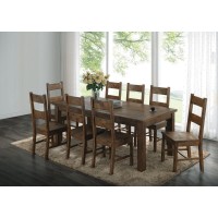 Coaster Home Furnishings Coleman 7-Piece Dining Set With Ladder Back Side Chairs Rustic Golden Brown