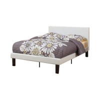 Benzara Bed, Twin, White