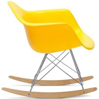 2Xhome Emrocker(Yellow) Rocking Chair