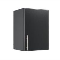 Prepac Elite Storage Cabinet, 16 Stackable Wall, Black