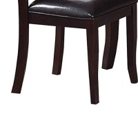 Benjara Benzara Wooden, Dark Brown Dining Chair (Set Of 2),