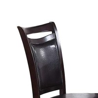 Benjara Benzara Wooden, Dark Brown Dining Chair (Set Of 2),
