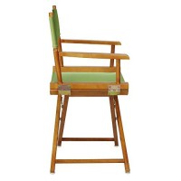 Casual Home 200-55021-72 Director Chair 18 - Classic Height Honey Oakframelime Green Canvas