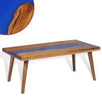 Vidaxl Coffee Table Teak Resin 39.4X19.7X15.7