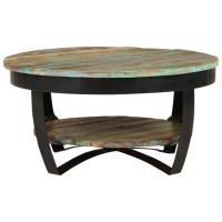 Vidaxl Coffee Table Solid Reclaimed Wood 25.6X12.6
