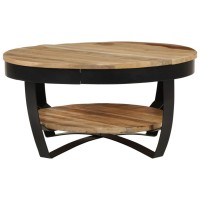 Vidaxl Coffee Table Solid Rough Mango Wood 25.6X12.6