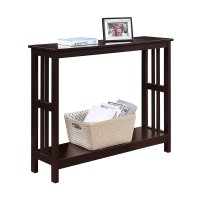 Convenience Concepts Mission Console Table With Shelf, Espresso