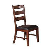 Benjara Solid Wood Side Chairs, Brown