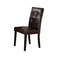 Benjara Dining Side Chair, Dark Brown
