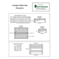 Kd Frames Lexington Platform Bed, Queen, Unfinished