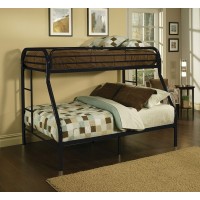 Homeroots Furniture Twin X-Largequeen Bunk Bed, Multicolor