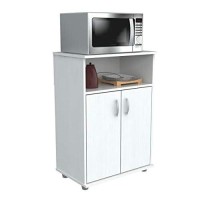 Homeroots Microwave Cabinet - Melamine/Engineered Wood