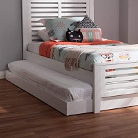 Baxton Studio Payton Modern And Contemporary Twin Trundle White