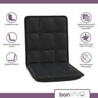 Bonvivo Easy Comfort Floor Chair, Elegant Multi-Angle Black Floor Seating For Adults With Adjustable Backrest, Low Folding Chair For Floor Gaming Chair, Meditation Chair & Reading Chair