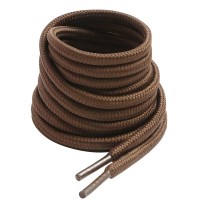 Vsudo 47 Inches Round Brown Boot Laces, 5/32 Diameter Brown Shoe Laces For Boots, Work Boot Laces Heavy Duty, Hiking Boot Shoelaces For Men Or Women (2Pairs-Brown-120Cm)
