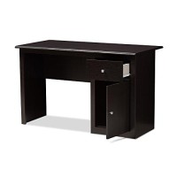 Modern Desk In Wenge Dark Brown