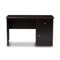 Modern Desk In Wenge Dark Brown