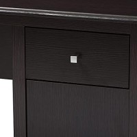 Modern Desk In Wenge Dark Brown