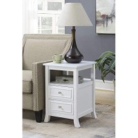 Convenience Concepts Melbourne End Table, White