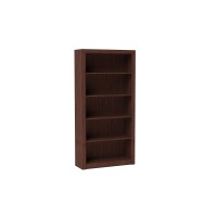 Manhattan Comfort Olinda Wood Bookcase 1.0 With 5 Shelves In Nut Brown