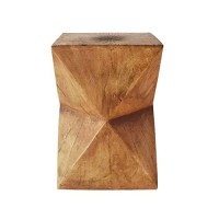 Christopher Knight Home Manuel Light-Weight Concrete Accent Table, Natural, 125D X 125W X 1775H In