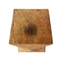 Christopher Knight Home Manuel Light-Weight Concrete Accent Table, Natural, 125D X 125W X 1775H In