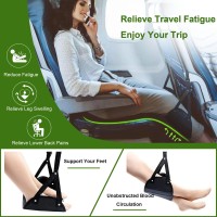 Portable Airplane Footrest - Perfect Travel Accessories To Relax Your Feet And Leg - Ergonomic Adjustable Flying Foot Rest For Airplane Travel, Air Plane Foot Hammock For Long Flight Bus Train Office