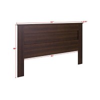 Prepac Select King Flat Panel Headboard Espresso