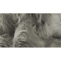 Homeroots Acrylic Plush, Polyester 60 X 96 Gray, Sheepskin - Rug/Throw