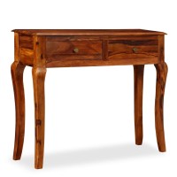 Vidaxl Console Table Solid Sheesham Wood 35.4X12.6X29.9