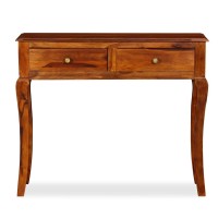 Vidaxl Console Table Solid Sheesham Wood 35.4X12.6X29.9