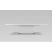 Homeroots Mdf, Steel 30 White Mdf And Steel Dining Table