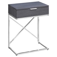 Monarch Specialties I Accent, End Table, Night Stand, Grey