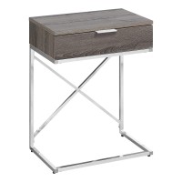 Monarch Specialties Accent, End Table, Night Stand, Taupe