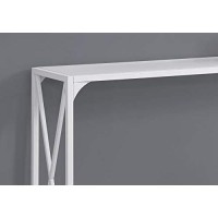 Monarch Specialties Accent Table, One Size, White