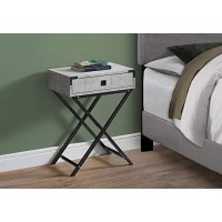 Monarch Specialties Accent Table, One Size, Grey