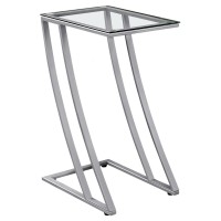 Monarch Specialties Accent Table, One Size, Silver