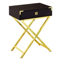 Monarch Specialties Accent Table, One Size, Cappuccino