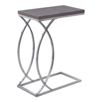 Monarch Specialties I Accent, End, Snack Table, Grey