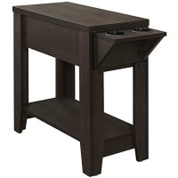 Monarch Specialties Accent Table, One Size, Cappuccino