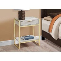 Monarch Specialties I Accent, End Table, Night Stand, Beige