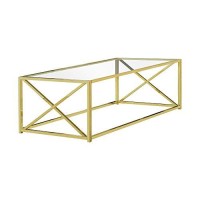 Monarch Specialties Coffee Table, Gold