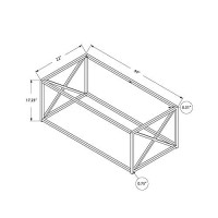 Monarch Specialties Coffee Table, Gold