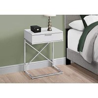 Monarch Specialties Accent, End Table, Night Stand, White