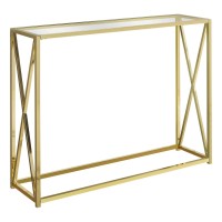 Monarch Specialties I Accent Console Table Gold