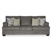 Signature Design By Ashley Dorsten Contemporary Queen Sofa Sleeper With 4 Throw Pillows, Gray