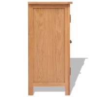 Vidaxl Sideboard Solid Oak Wood 27.6X13.8X29.5 Brown